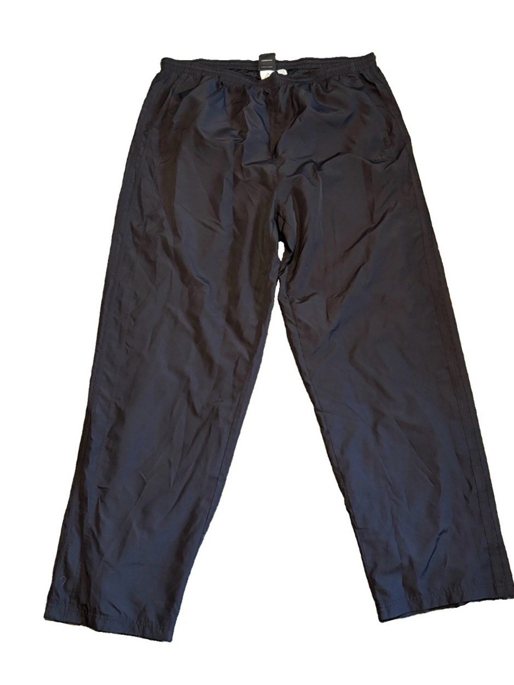 Adidas Men’s 2XL Track Pants Black Mesh Lined Drawstring Athletic Sport Run
